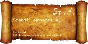 Szabó Annabella névjegykártya